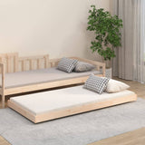 Bed Frame without Mattress 90x190 cm Solid Wood Pine - Front View