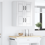 Wall Cabinet PORTO 2 pcs High Gloss White Engineered Wood