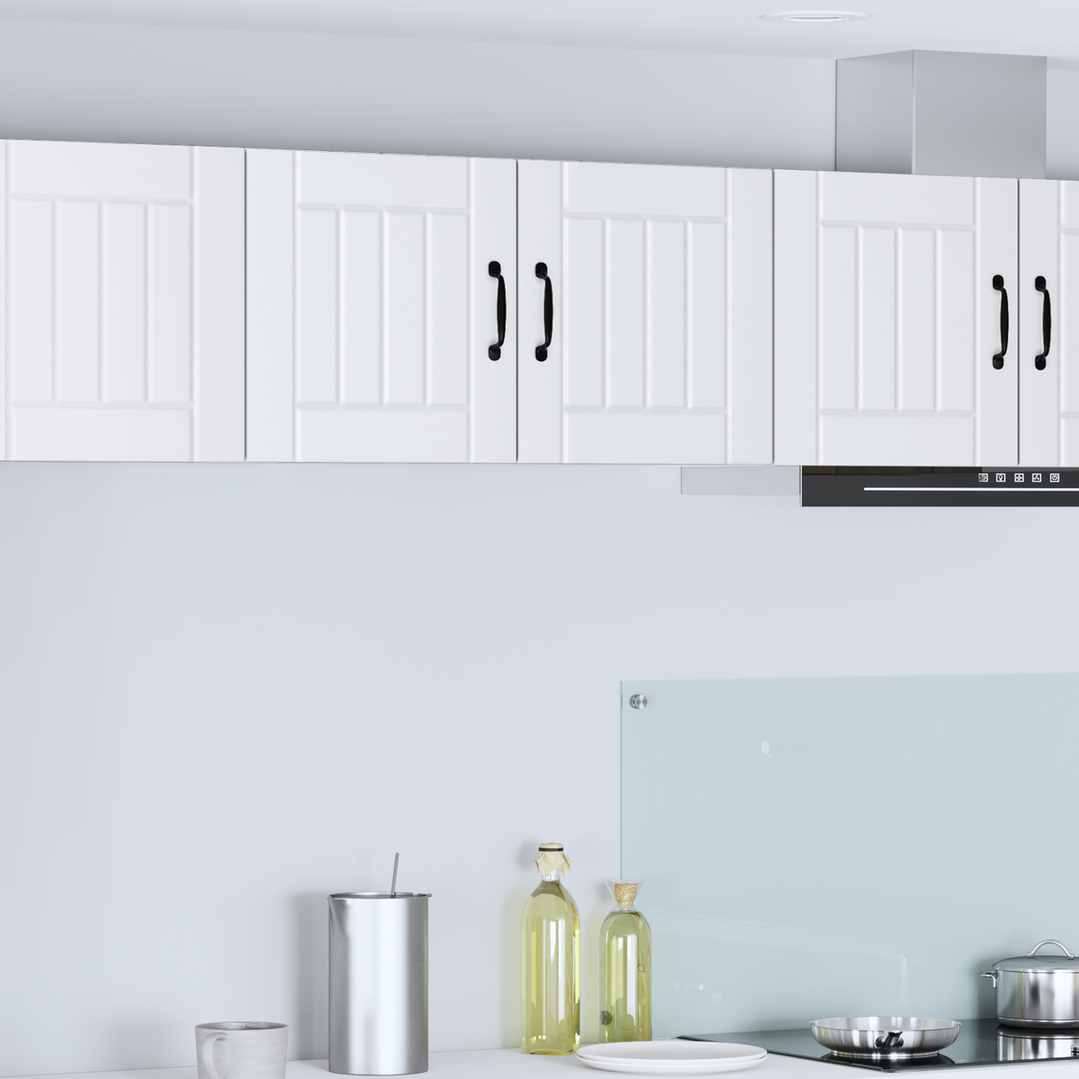 Wall Cabinet LUCCA White 80 x 31 x 40 cm Engineered Wood