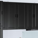 Wall Cabinet PORTO Black 40 x 31 x 100 cm Engineered Wood