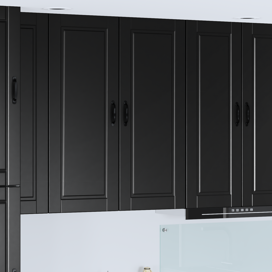 Wall Cabinet PORTO Black 40 x 31 x 100 cm Engineered Wood