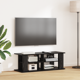 TV stand Black Oak 96 x 35 x 33.5 cm - Side View