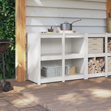 Kitchen Cabinet with Shelf MEPPEL Warm White 106 x 55 x 92 cm - Top-Down View