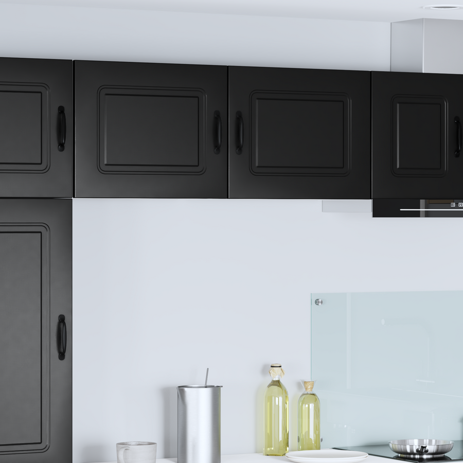 Dishwasher Panel Kalmar 2 pcs Black Engineered Wood
