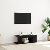 TV Cabinet Black Oak 90 x 39 x 30 cm Engineered Wood - Top-Down View