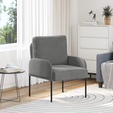 Sofas with Cushion 55cm Dark Grey Plywood - Front View