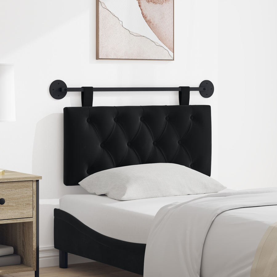 Hanging Headboard Black Velvet