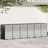 Wheelie Bin Storage for 3 Bins Steel Anthracite