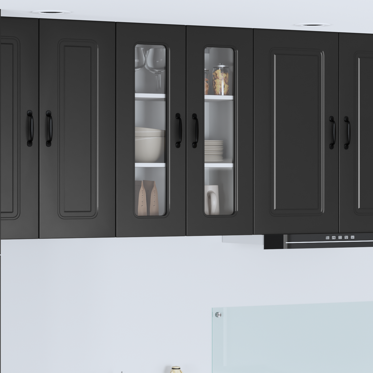 Dishwasher Panel Kalmar Black 60 x 31 x 80 cm Engineered Wood