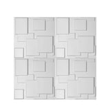 12Pcs 3D Wall Panels 50x50cm DIY Waterproof - Low Angle