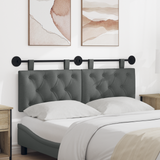 Hanging Headboard Dark Grey Fabric