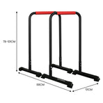 Powertrain Dip Bars Pair Load Capacity 200kg Separated Type Push-up Bars