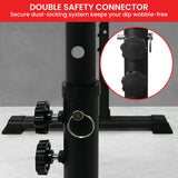 Powertrain Height-Adjustable Dip Bars Pair Load Capacity 200kg Separated Type - Rear View