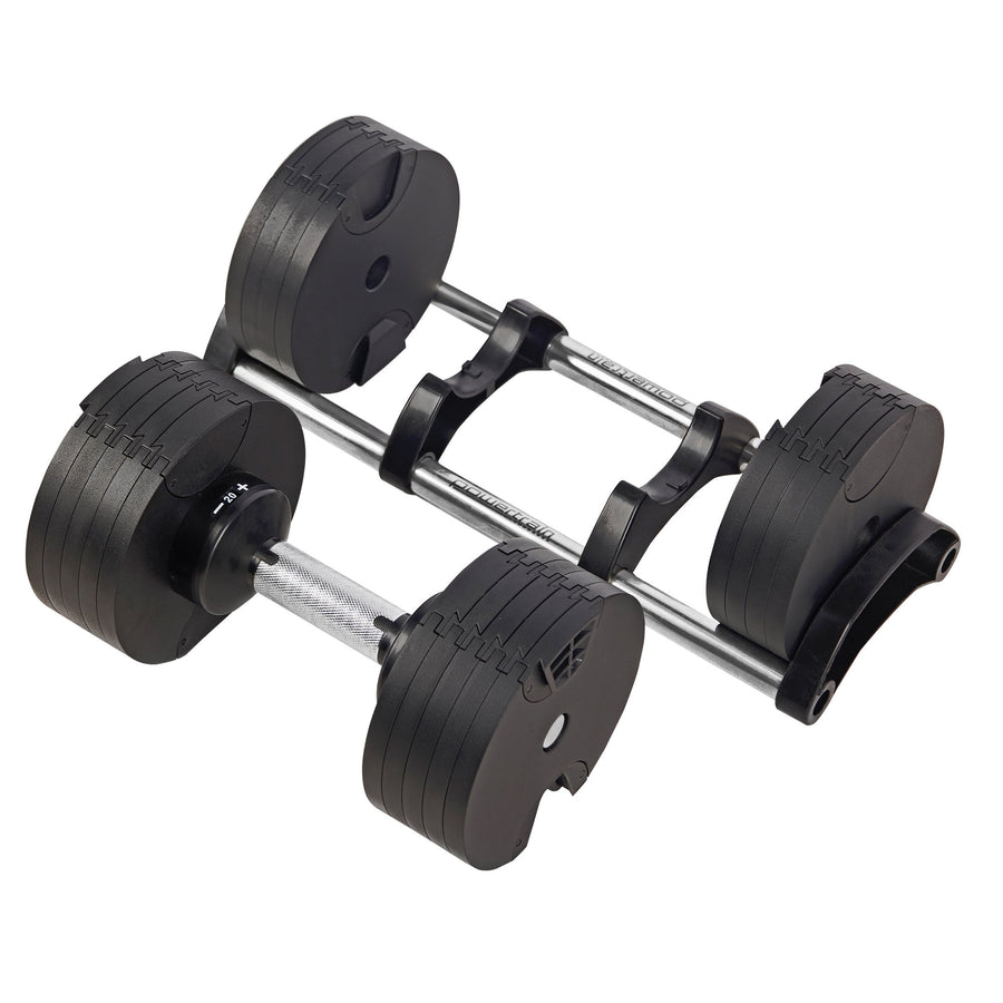 Powertrain Eon 36kg Dial-Up Adjustable Dumbbell Home Gym Weights