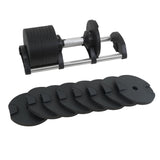 Powertrain Eon 36kg Dial-Up Adjustable Dumbbell Home Gym Weights - Close-Up Angle