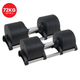 Powertrain Eon 2 x 36kg Dial-Up Adjustable Dumbbell Home Gym Weights - Extra Image