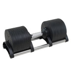 Powertrain Eon 45kg Adjustable Dumbbell Home Gym 9 Strength Training Safety Lock System For Bui