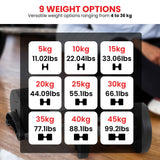 Powertrain Eon 45kg Adjustable Dumbbell Home Gym 9 Strength Training Safety Lock System For Bui