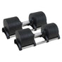 Powertrain Eon 2 x 45kg Adjustable Dumbbells Home Gym 9 Strength Training Safety Lock System Bu