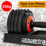 Powertrain GEN2 Pro Adjustable Dumbbell Weights - 25kg - Extra Image