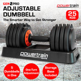Powertrain GEN2 Pro Adjustable Dumbbell Weights - 25kg - Extra Image