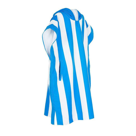 Dock & Bay Adult Poncho Hooded Towel | Cabana Collection | Bondi Blue M-1954802356940050434