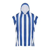 Dock & Bay Adult Poncho Hooded Towel | Cabana Collection | Whitsunday Blue S - Front View