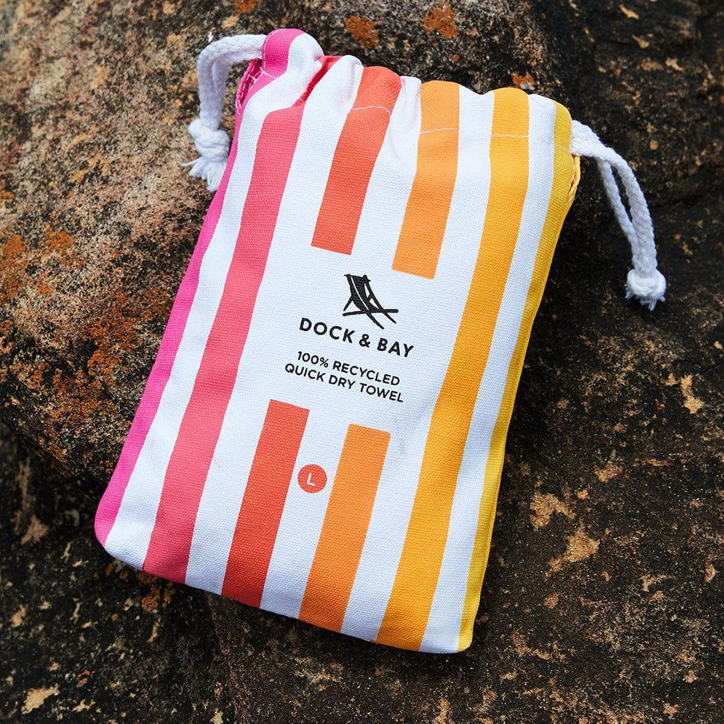 Dock & Bay Beach Towel Cabana Collection L | Quick Dry | Peach Sunrise-1954802355203608577