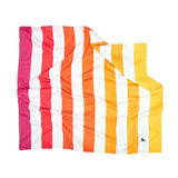 Dock & Bay Beach Towel Cabana Collection L | Quick Dry | Peach Sunrise - Top-Down View