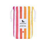 Dock & Bay Beach Towel Cabana Collection L | Quick Dry | Peach Sunrise - Rear View