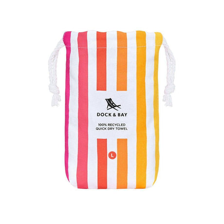 Dock & Bay Beach Towel Cabana Collection L | Quick Dry | Peach Sunrise-1954802355203608582