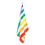 Dock & Bay Beach Towel Cabana Collection L | Quick Dry | Rainbow Skies - Front View