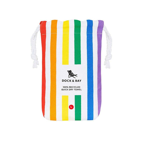 Dock & Bay Beach Towel Cabana Collection L | Quick Dry | Rainbow Skies-1954802355371380740