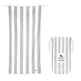 Dock & Bay Beach Towel Cabana Collection XL | Quick Dry | Goa Grey-2006732812807442432