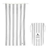 Dock & Bay Beach Towel Cabana Collection XL | Quick Dry | Goa Grey - Rear View