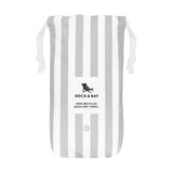 Dock & Bay Beach Towel Cabana Collection XL | Quick Dry | Goa Grey - Front View