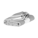 Dock & Bay Beach Towel Cabana Collection XL | Quick Dry | Goa Grey - Top-Down View