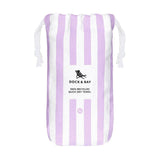 Dock & Bay Beach Towel Cabana Collection XL | Quick Dry | Lombok Lilac - Front View