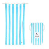 Dock & Bay Beach Towel Cabana Collection XL | Quick Dry | Tulum Blue - Rear View