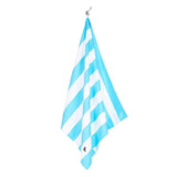 Dock & Bay Beach Towel Cabana Collection XL | Quick Dry | Tulum Blue - Top-Down View