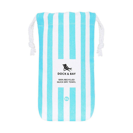 Dock & Bay Beach Towel Cabana Collection XL | Quick Dry | Tulum Blue-2006732812639670277