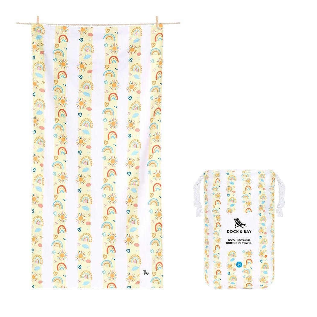 Dock & Bay KIDS Beach Towel | Quick Dry | Rainbow Road-1954802354196975616