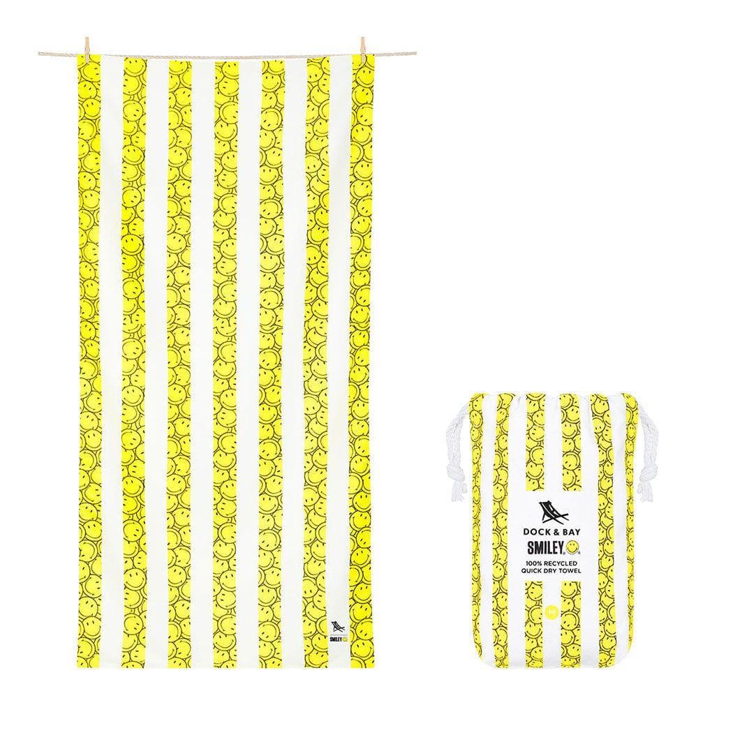 Dock & Bay KIDS Beach Towel | Quick Dry | Smiley-2006732813306564608