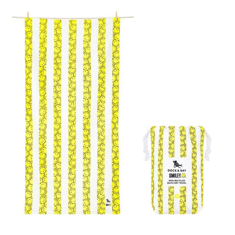 Dock & Bay KIDS Beach Towel | Quick Dry | Smiley-2006732813306564608