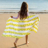 Dock & Bay KIDS Beach Towel | Quick Dry | Smiley - Front View