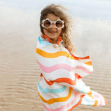Dock & Bay KIDS Beach Towel | Quick Dry | Squiggly - Front View