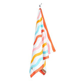 Dock & Bay KIDS Beach Towel | Quick Dry | Squiggly - Top-Down View