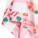 Dock & Bay KIDS Beach Towel | Quick Dry | Vacay Vibes - Top-Down View