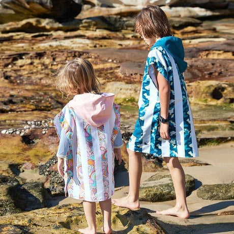 Dock & Bay KIDS Poncho Hooded Towel - Cool Camo XS (2-4yrs)-1954802359729262593