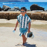 Dock & Bay KIDS Poncho Hooded Towel - Cool Camo XS (2-4yrs) - Front View